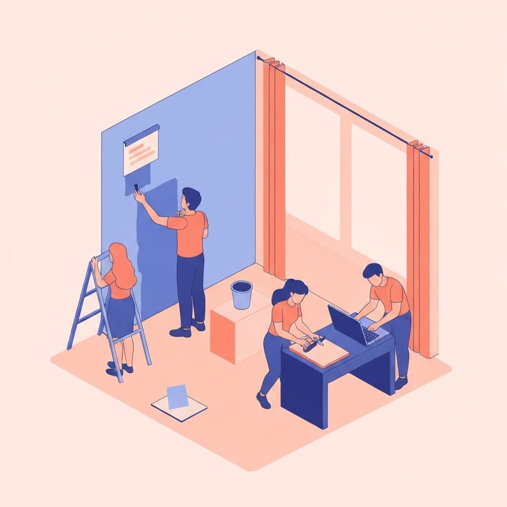 People collaborating on tasks